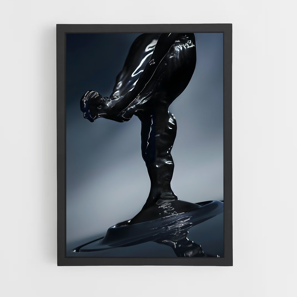 Poster Aube noire élégante badge – affiche Rolls-Royce (vue 2)